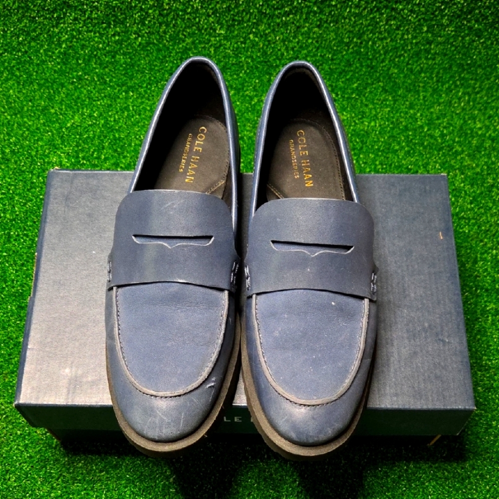 Women's Cole Haan Blue Geneva Loafers (Size 6)